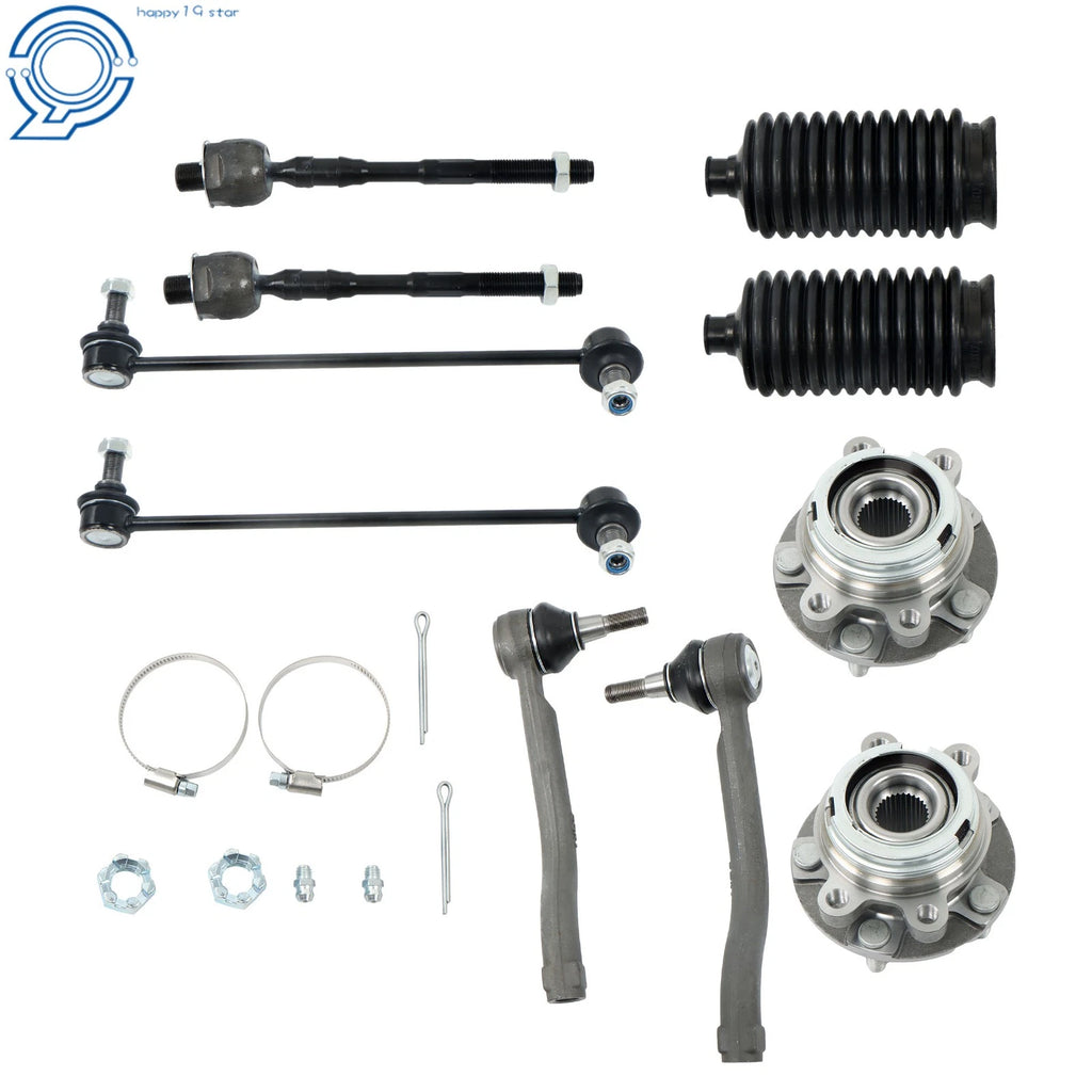 10X Front Wheel Hub & Bearing Suspension Kit for Nissan Altima (2007–2012)