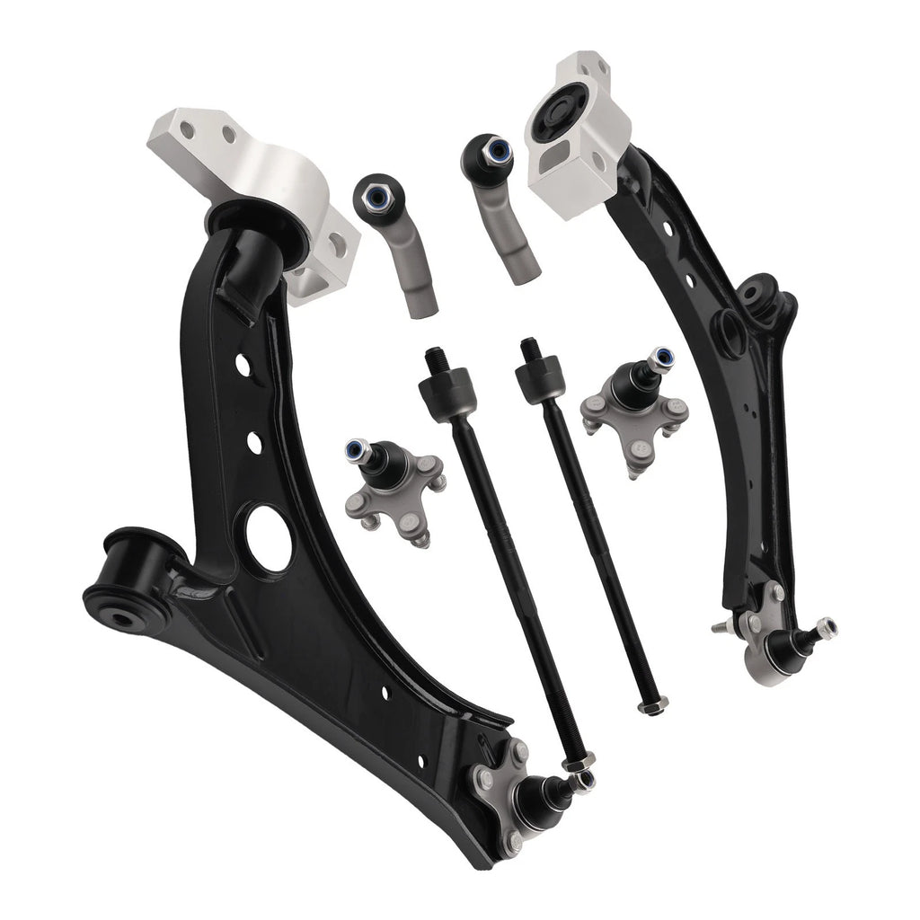 maXpeedingrods Front Lower Control Arms + Tie Rods for VW Jetta Golf EOS Audi A3
