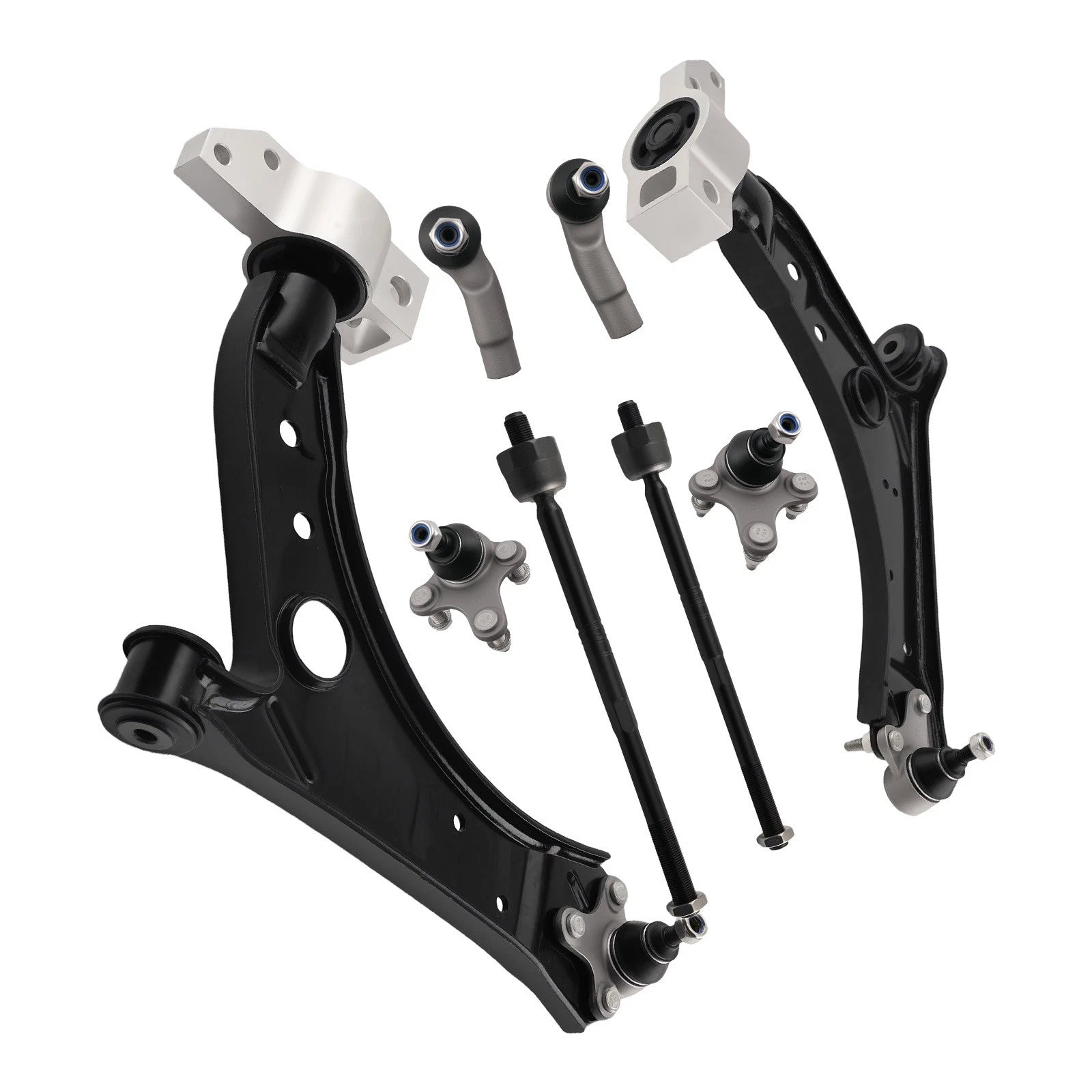 maXpeedingrods Front Lower Control Arms + Tie Rods for VW Jetta Golf EOS Audi A3