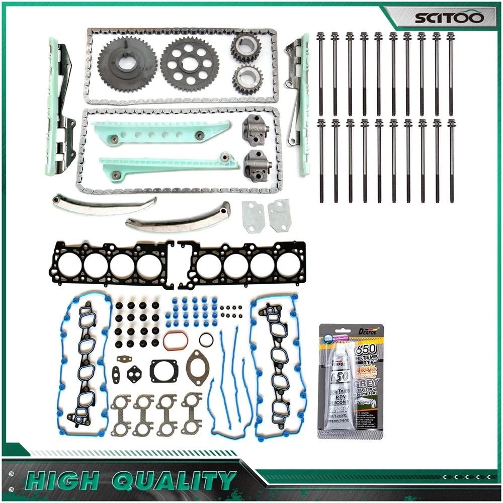 Timing Chain Bolts Kit & Head Gasket Set for Ford Mustang GT (1999–2000)