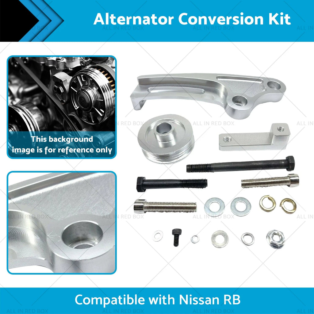 Alternator Bracket Conversion Kit for Nissan RB20 RB25 RB26 LS1
