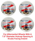 Hubcaps Replacement Front Set for 1941-1948 Chevy Car Truck (7.5in)