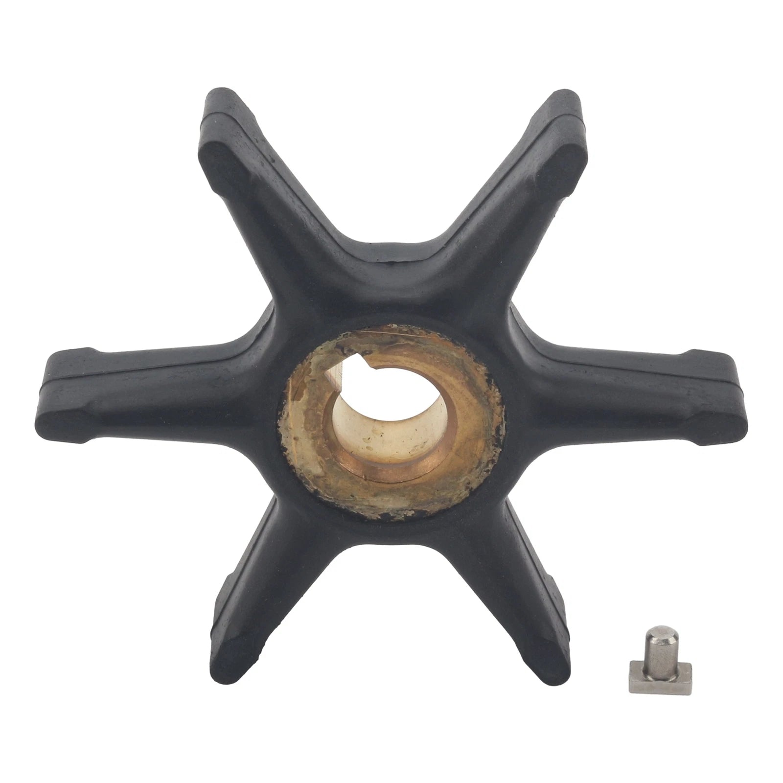 Water Pump Impeller & Key for Johnson Evinrude Outboard Motor (3-7.5 HP)