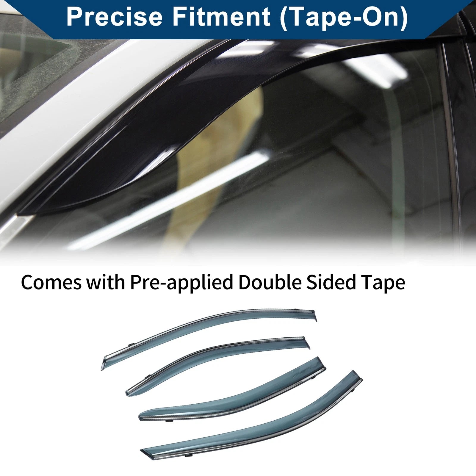 Car Window Deflectors for Toyota Corolla Sedan (2020–2024) 2X Side Vent Visors