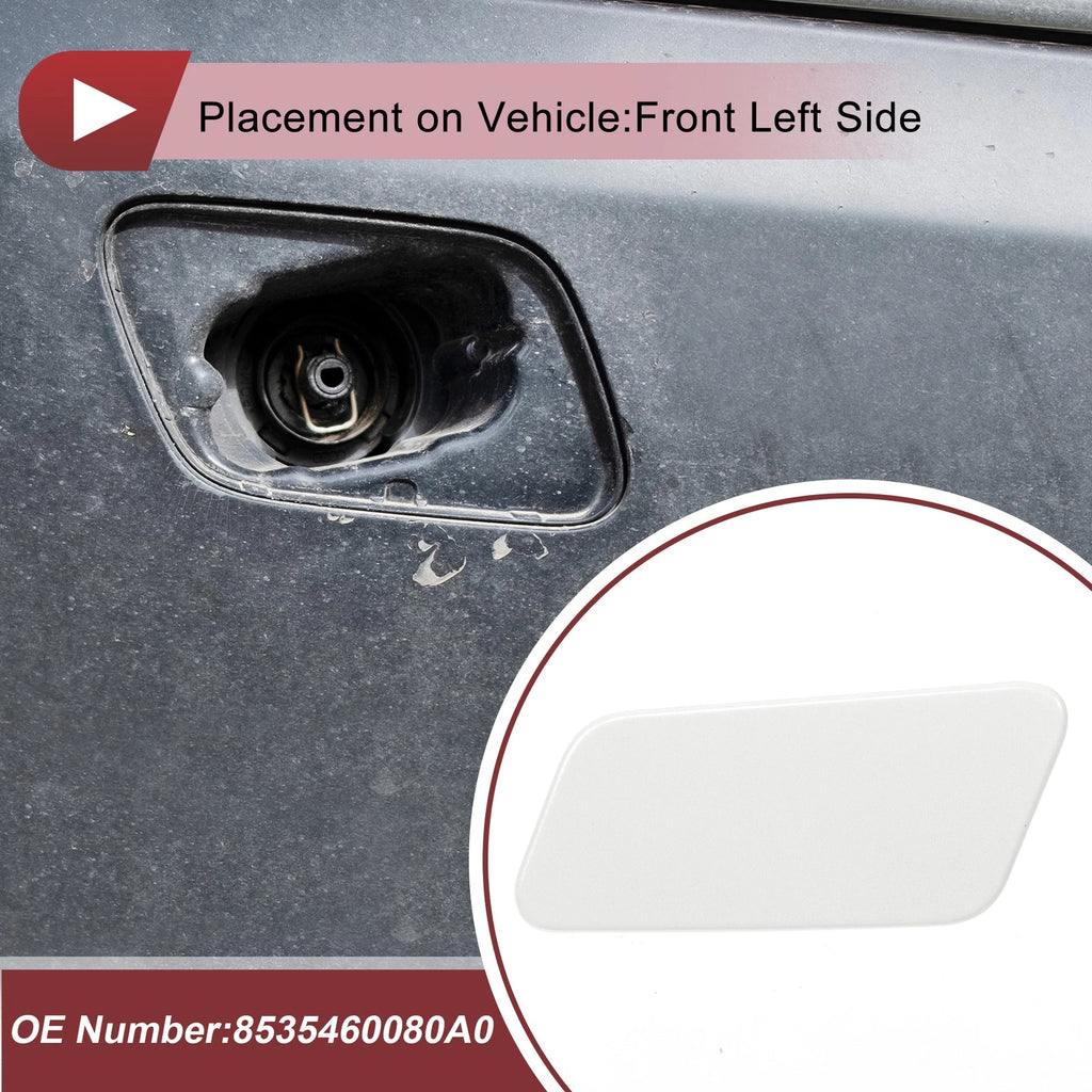 Front Left Washer Nozzle Cover Cap for Lexus LX570 (2016–2021) White