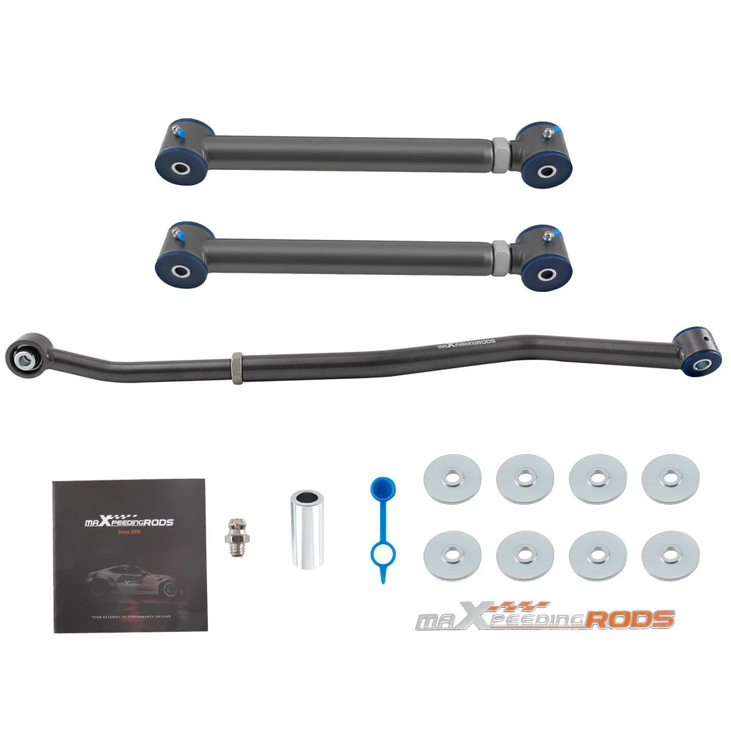 Front Track Bar + Rear Lower Control Arms for Jeep Grand Cherokee WJ (1999–2004)