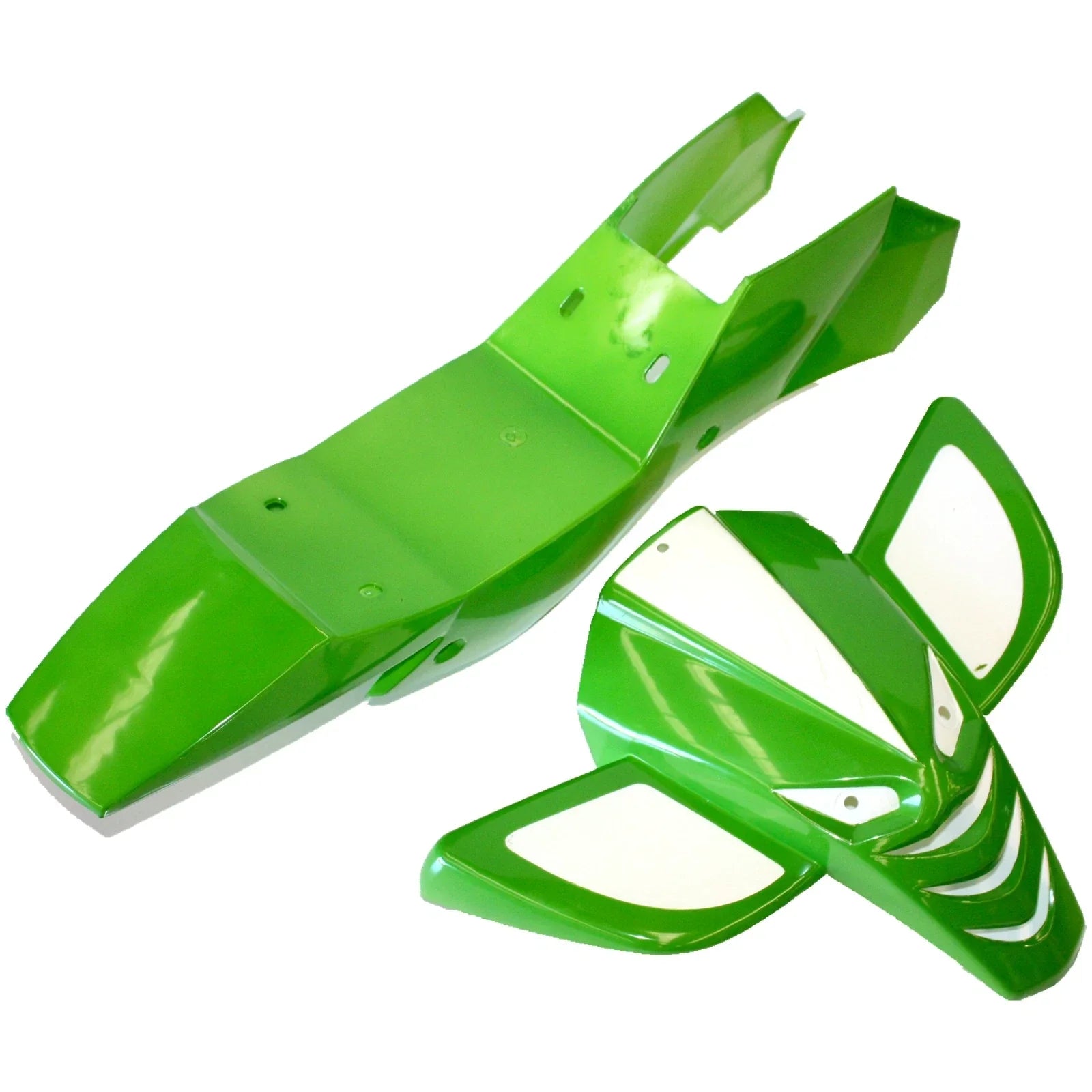 49cc Quad Dirt Bike ATV Green Plastic Fairing Fuel Tank Seat Mud Guard