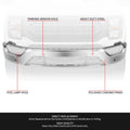 Polished Chrome Front Bumper Face Bar for Ford F-150 (2021–2023)