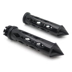 CNC Black Spike Hand Grip for Suzuki GSXR 600 750 1000 Hayabusa (2001–2023)