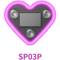 Solar LED Ambient Light for Car Window (Heart Shape)