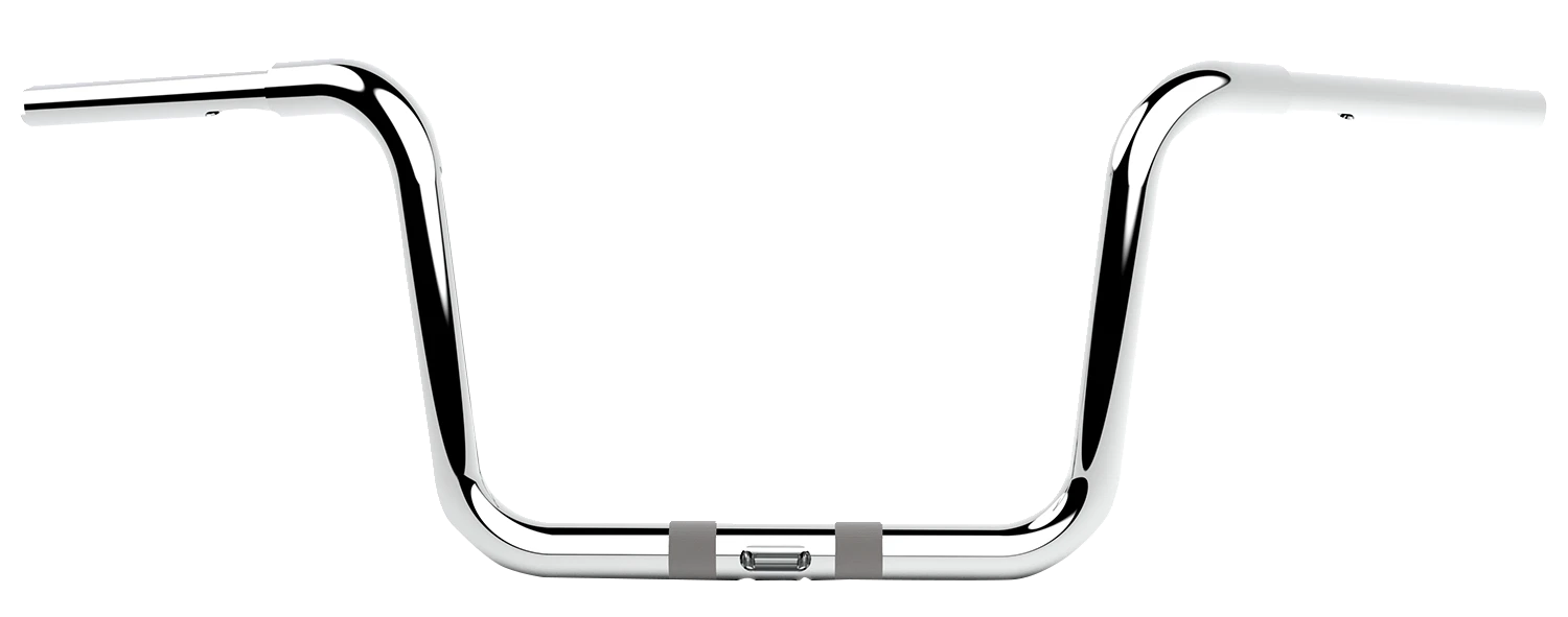 10" Chrome Twin Round Handlebar for LA Choppers (LA-7324-10C)