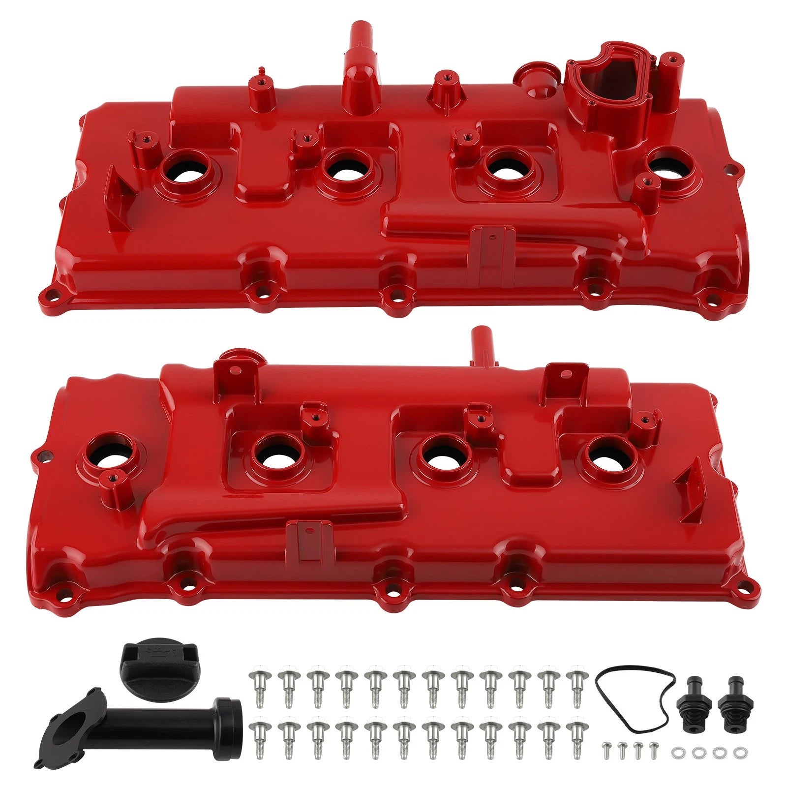 Set of 2 Aluminum Valve Covers for Nissan Armada V8 5.6L VK56DE (2006–2015)