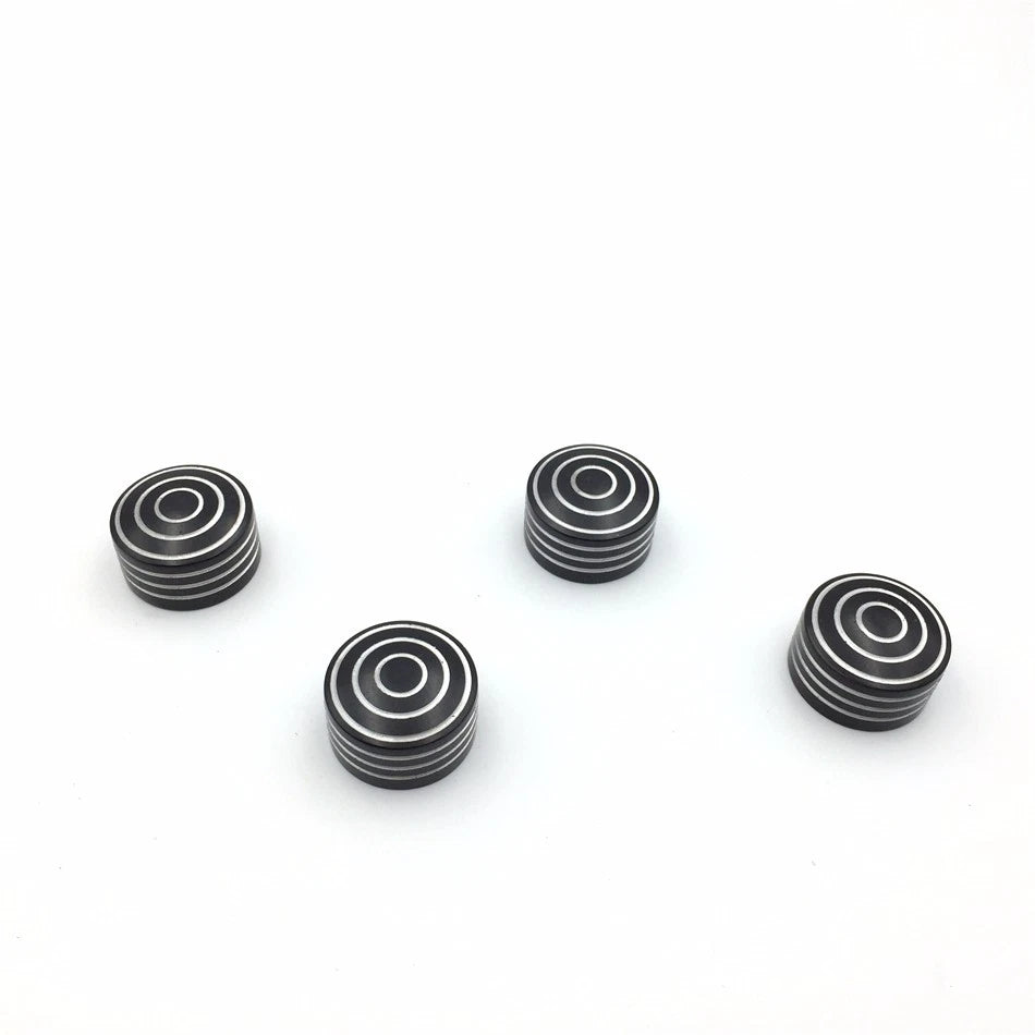 Set of 4 Black Bolt Toppers Caps for Harley Sportster XL/XR (1986–2013)