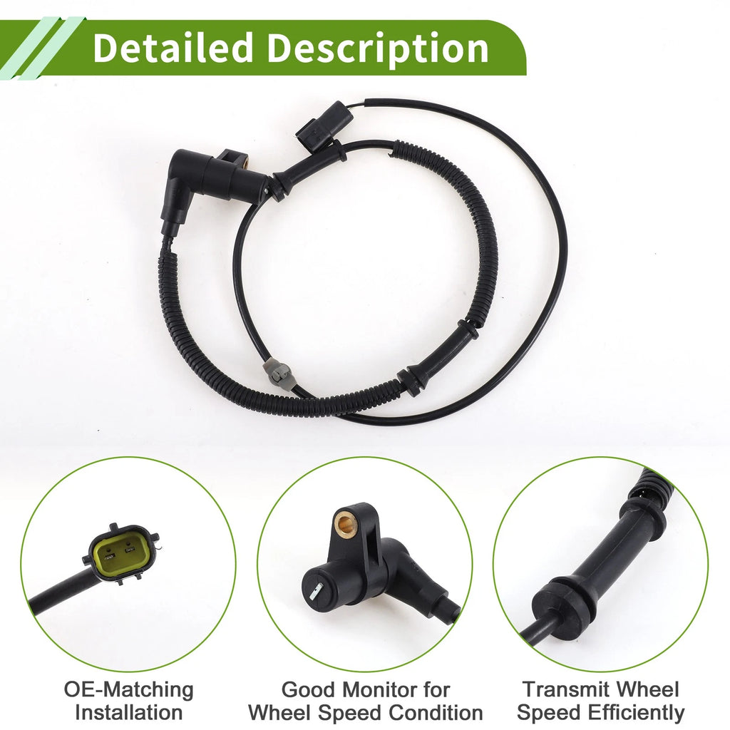 ABS Wheel Speed Sensor for Kia Rio L4 1.5L (2001–2005) No. 0K31L4370XE/OK31L4370XD