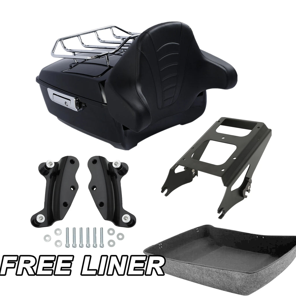 Trunk Backrest Mount Rack Docking Kit for Harley Touring Glide (2009–2013)