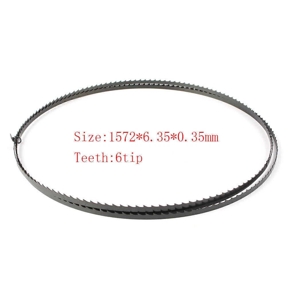 Wood Band Saw Blade 1572mm x 6.35mm x 0.35mm x 6TPI for Wood Cutting