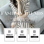 Mid-length Vertical Striped Dress with Cinched Waist for Women
