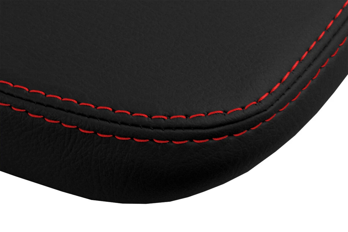 Console Lid Pull Over Cover Leather for Chrysler 200 (2011–2014) Red Stitch