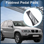 1 Pc Footrest Pedal Cover for BMW X5 (2008–2019) Silver Tone