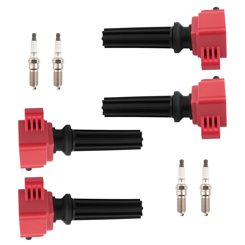 4X Ignition Coil + Iridium Spark Plug for Ford Explorer (2014–2019)
