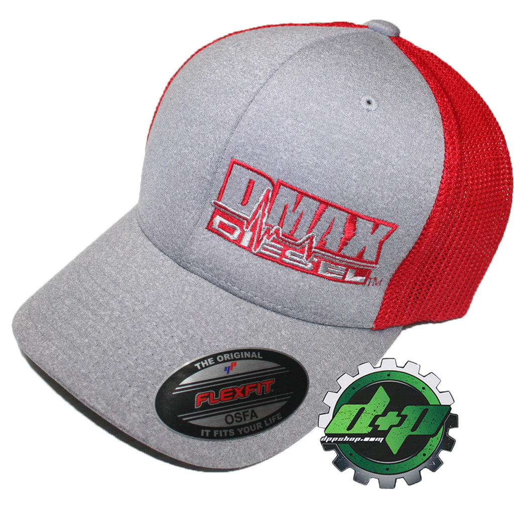 Dmax Duramax Hat Fitted Flex Fit Diesel OSFA Red