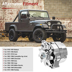110Amp Chrome Alternator for Street Rod (ADR0335C)