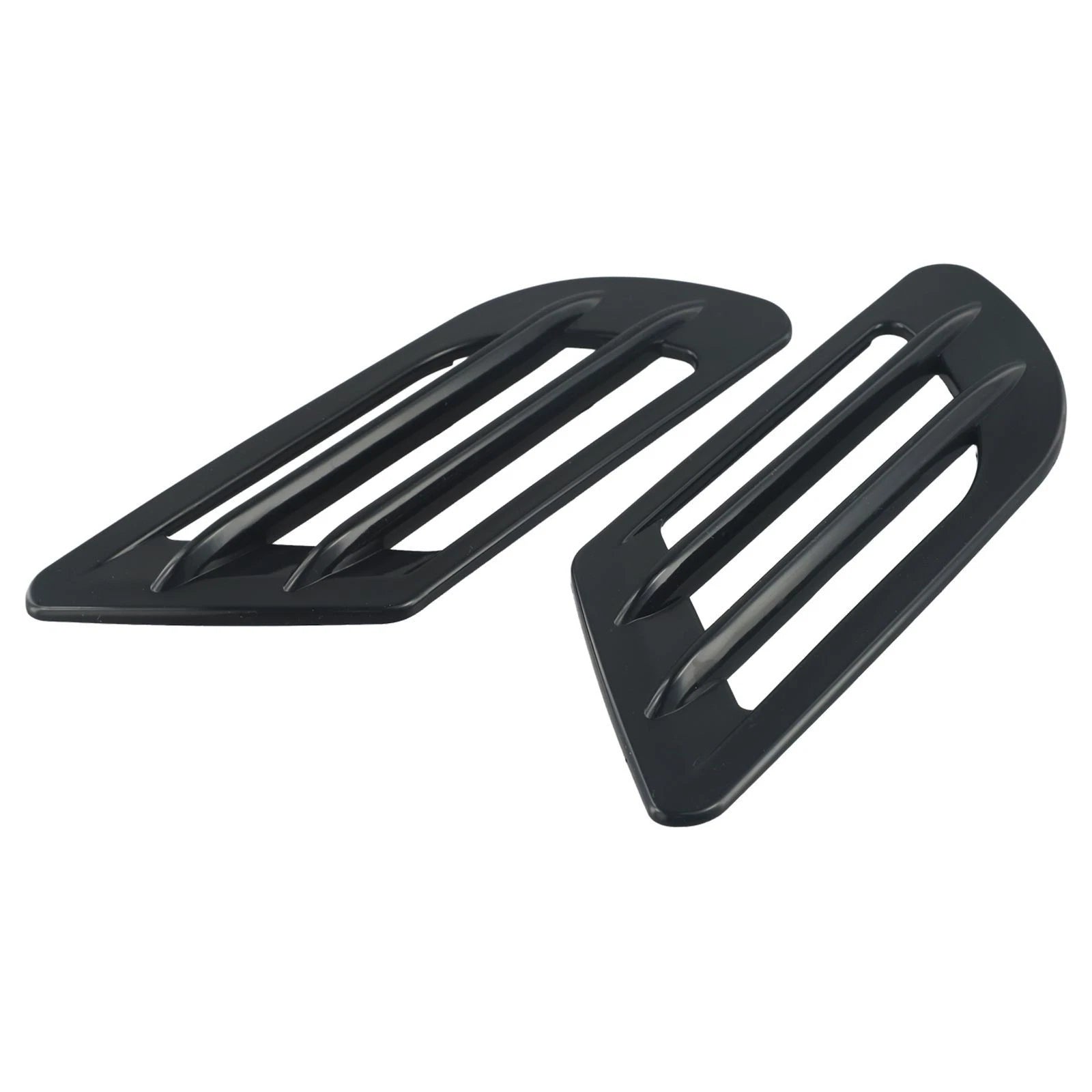1 Pair Black Car Hood Intake Side Fender Vent Decorative Sticker