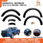 Fender Guard Flares for Ford Ranger PY 2022-2025 XL XLT XLS Sport No-Sensor
