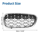Front Hood Grille for BMW 528i 535i 550i xDrive SilverTone