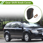 Gear Shift Knob Cover for Dodge Journey (2011–2020) Pebbled Black Brown