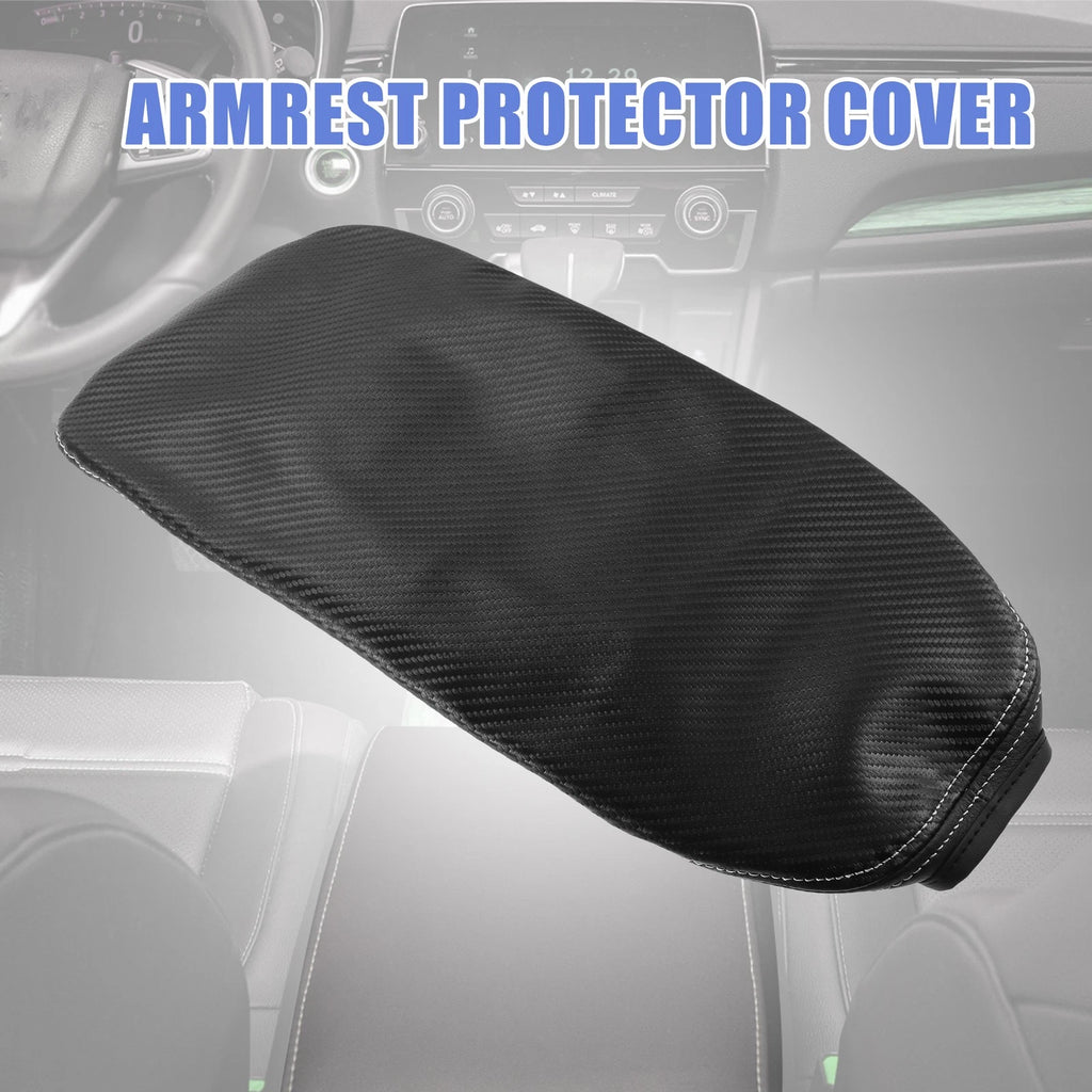 Center Console Armrest Cover for Toyota RAV4 (2019–2023) Carbon Fiber