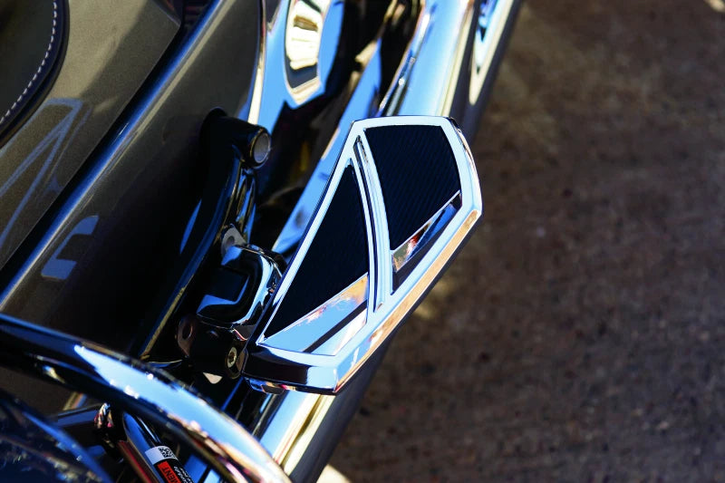 Kuryakyn Phantom Mini Boards Chrome Foot Pegs for Motorcycle