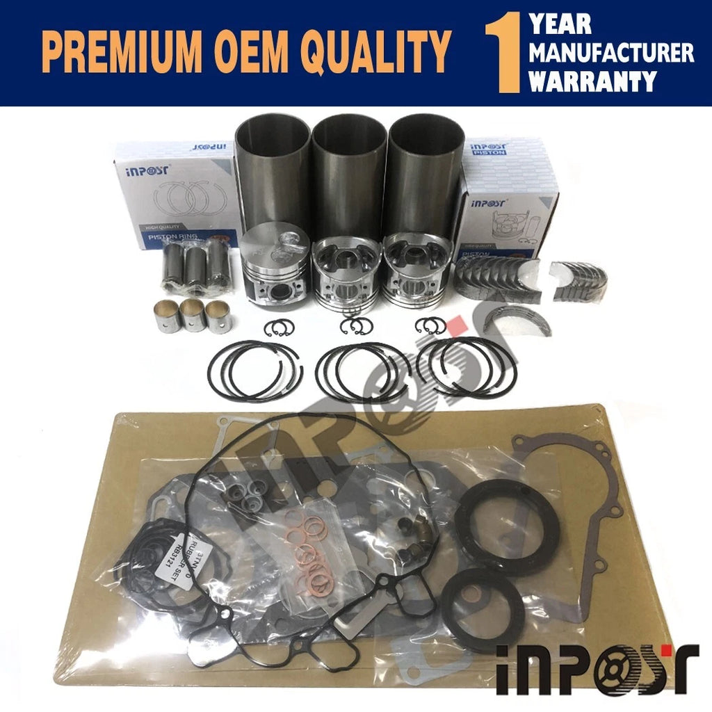 Overhaul Rebuild Kit for Yanmar John Deere XUV85 UTV Gator 855D (3TNV70, 3TNV70-B)
