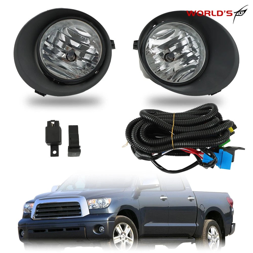 Pair of Fog Lights for Toyota Tundra, Sequoia (2007–2013)