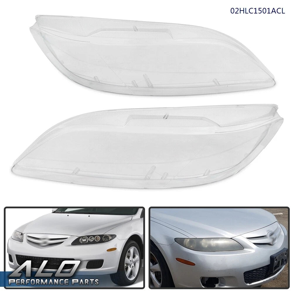 Headlight Replacement Lens for Mazda 6 (2003–2008) Clear