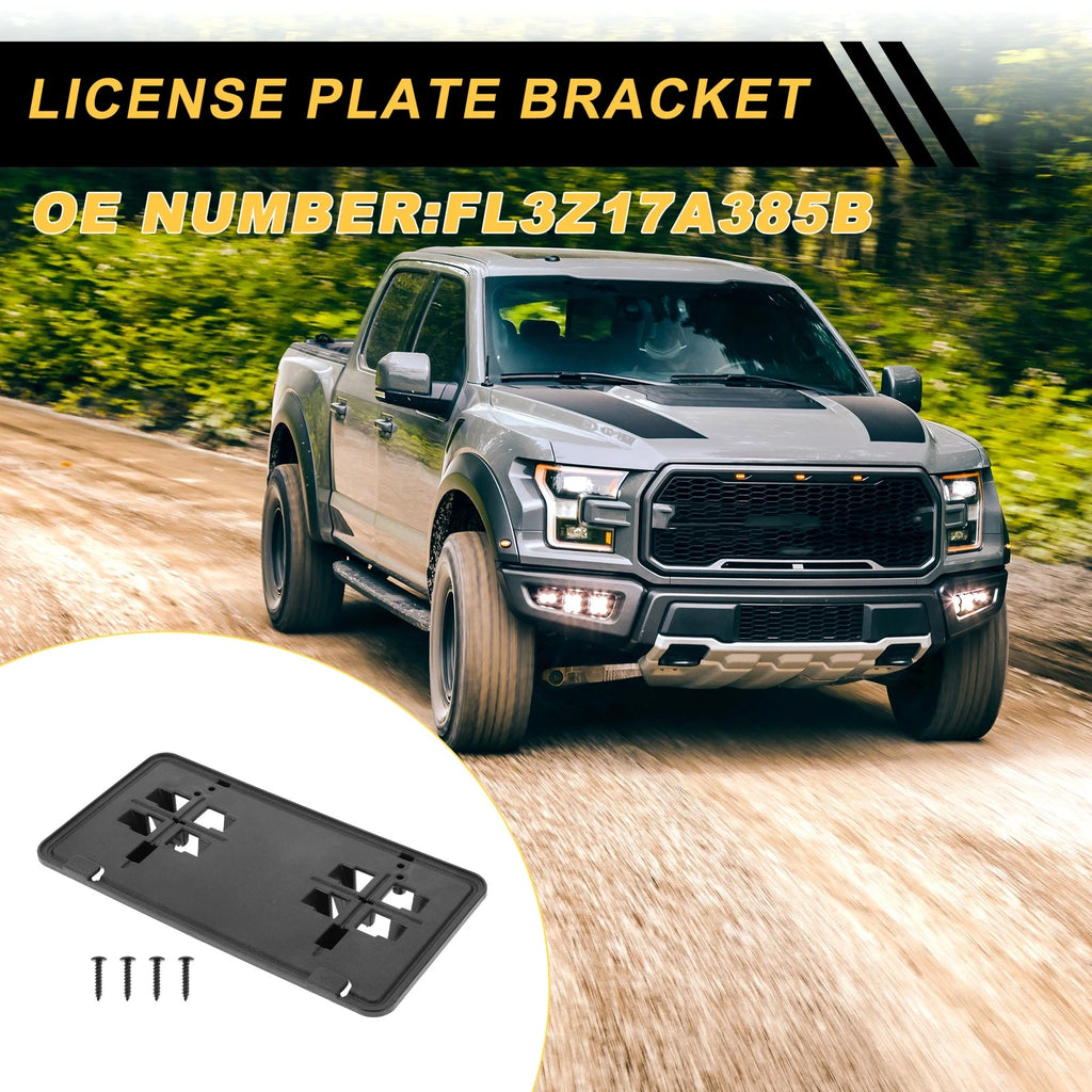 Set of 1 Bumper License Plate Bracket Holder for Ford F-150 (2015–2017) No.FL3Z17A385B