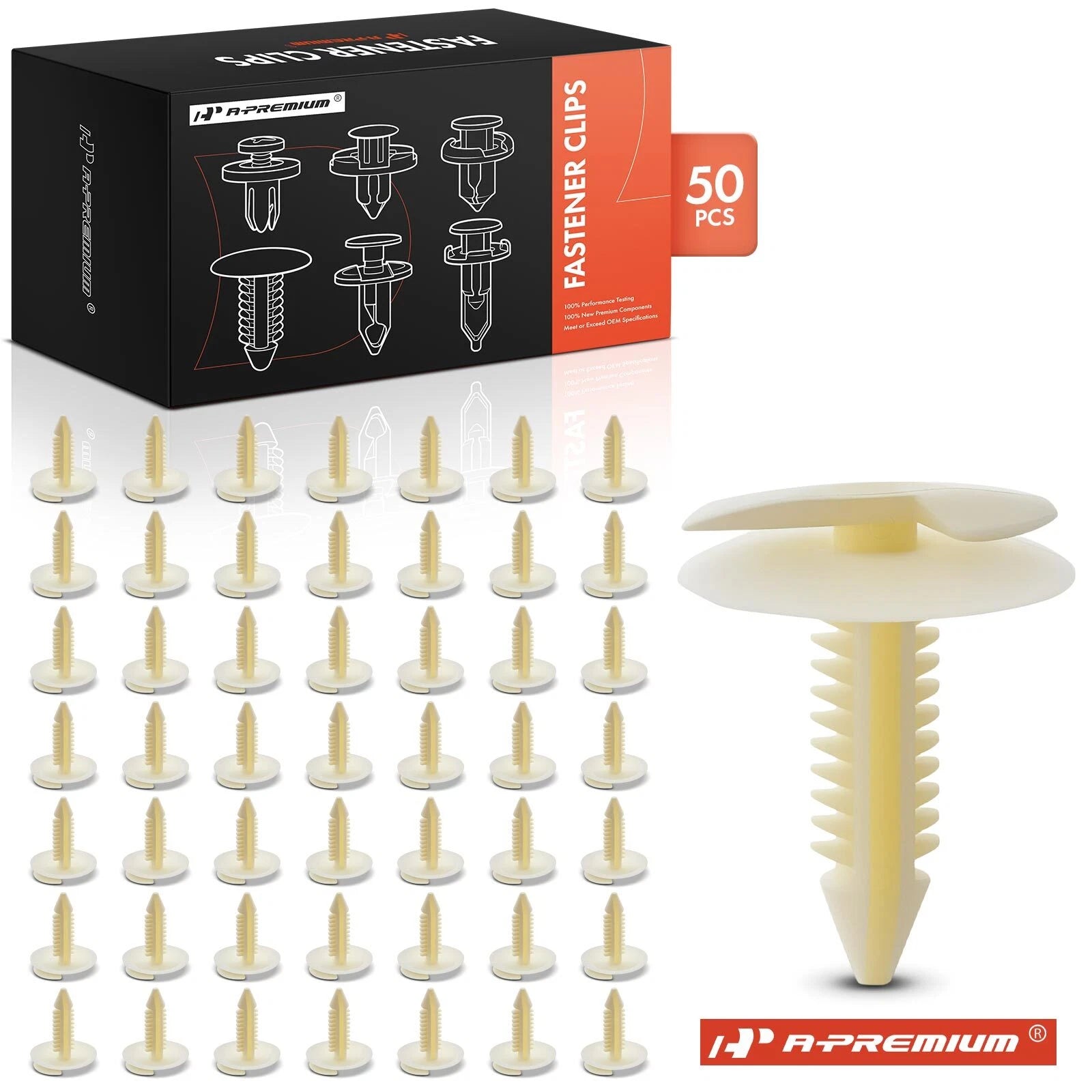 Set of 50 Nylon Door Trim Panel Retainer Clips for GM 