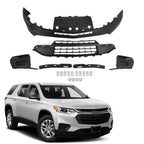Front Lower Bumper, Grill, Fog Light Cover & Bracket for Chevy Traverse (2018-2020)