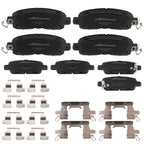 Front & Rear Ceramic Brake Pads Kit for Nissan Leaf (2014–2017) P-1650 P-905 D1650