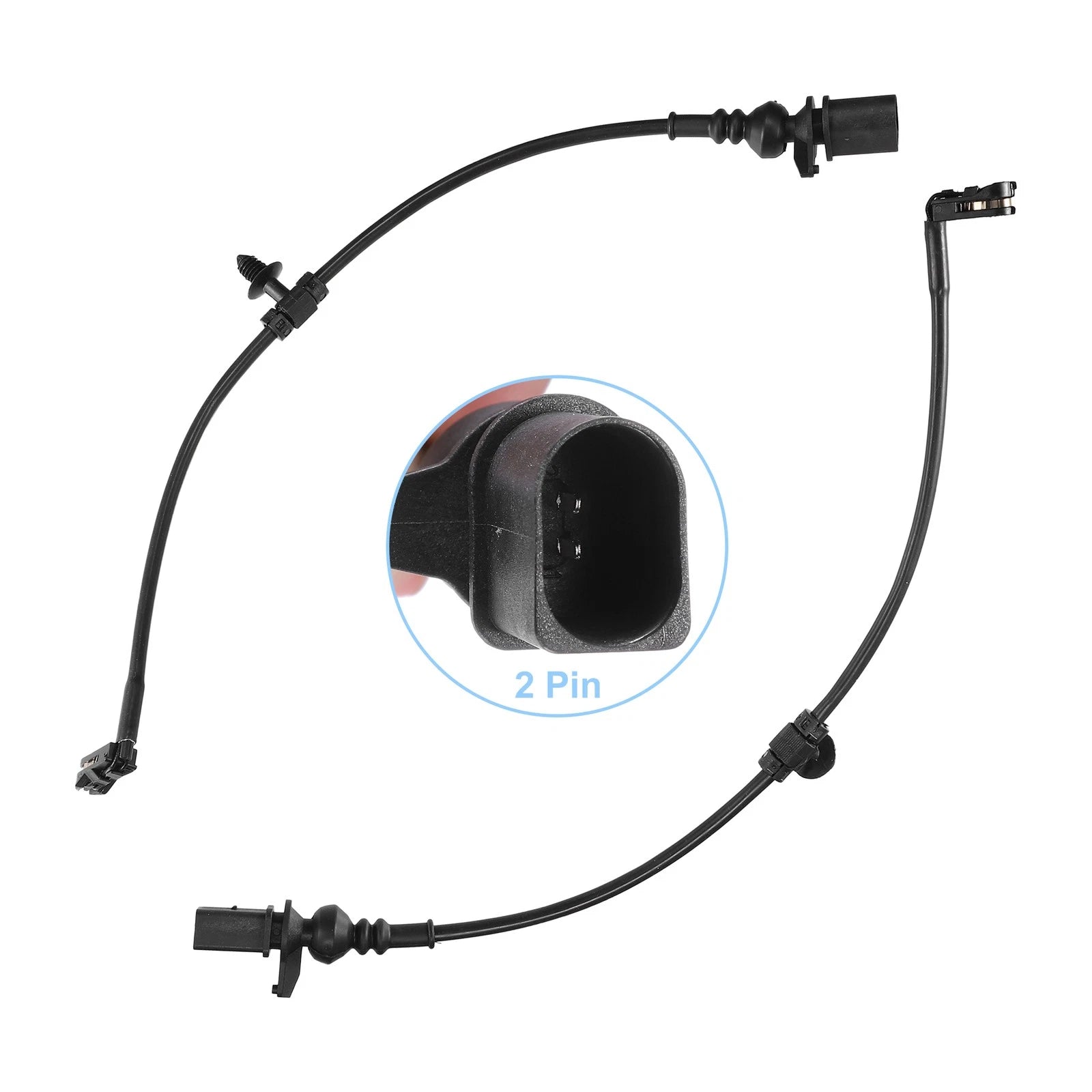 Rear Brake Pad Sensor for Audi A8 (2017–2022) 2X Plastic Rubber Black