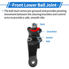 2X Front Lower Ball Joints for Toyota 4Runner (1996–2002) No. 43340-39355/43330-39465