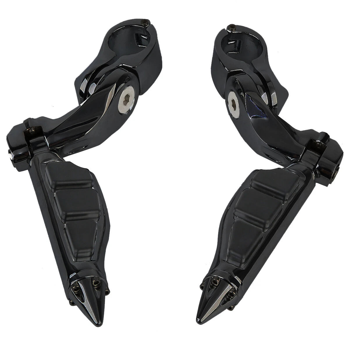 1 1/4" Footpegs & Short Arm Angled Mount for Harley Electra Glide