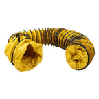 12" x 25' Yellow PVC Flexible Duct Hose for Blower Fan