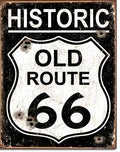 Route 66 Antique Replica Tin Metal Sign US 1938