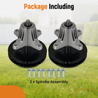 2X Deck Spindle for MTD Troy-Bilt Horse 46 918-06989 618-06989 285-209