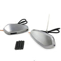 LED Signal Mirror Block Off Base Plates for Yamaha YZF R6 (1999–2007) Chrome