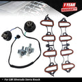 Set of 5 Knock Sensor Harness Intake Manifold Gasket Kit for GM Silverado Sierra