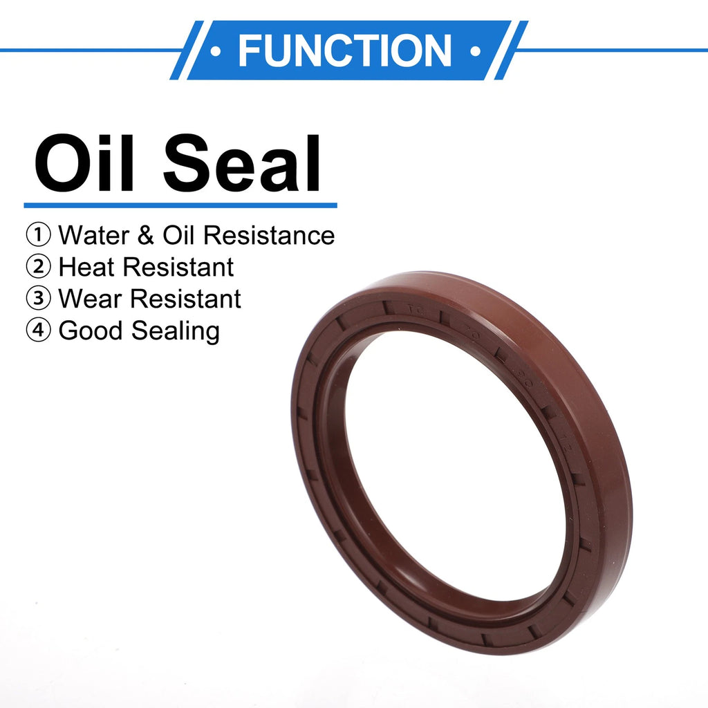2X Oil Seal Rotary Shaft Seal FKM Rubber 70x90x12mm for Various Models