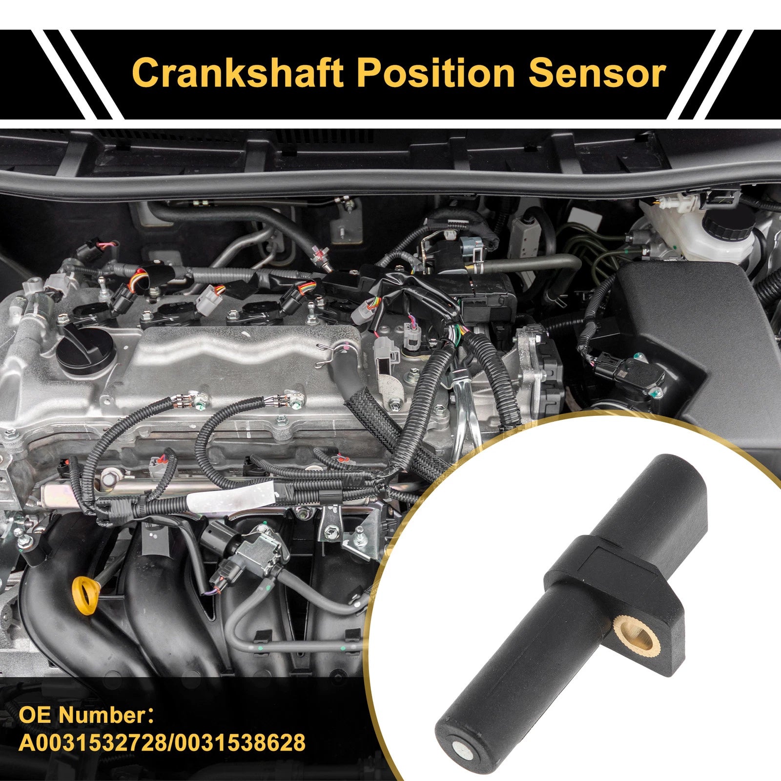 Crankshaft Position Sensor A0031532728 for Mercedes-Benz W212 E220 CDI (2009–2015)