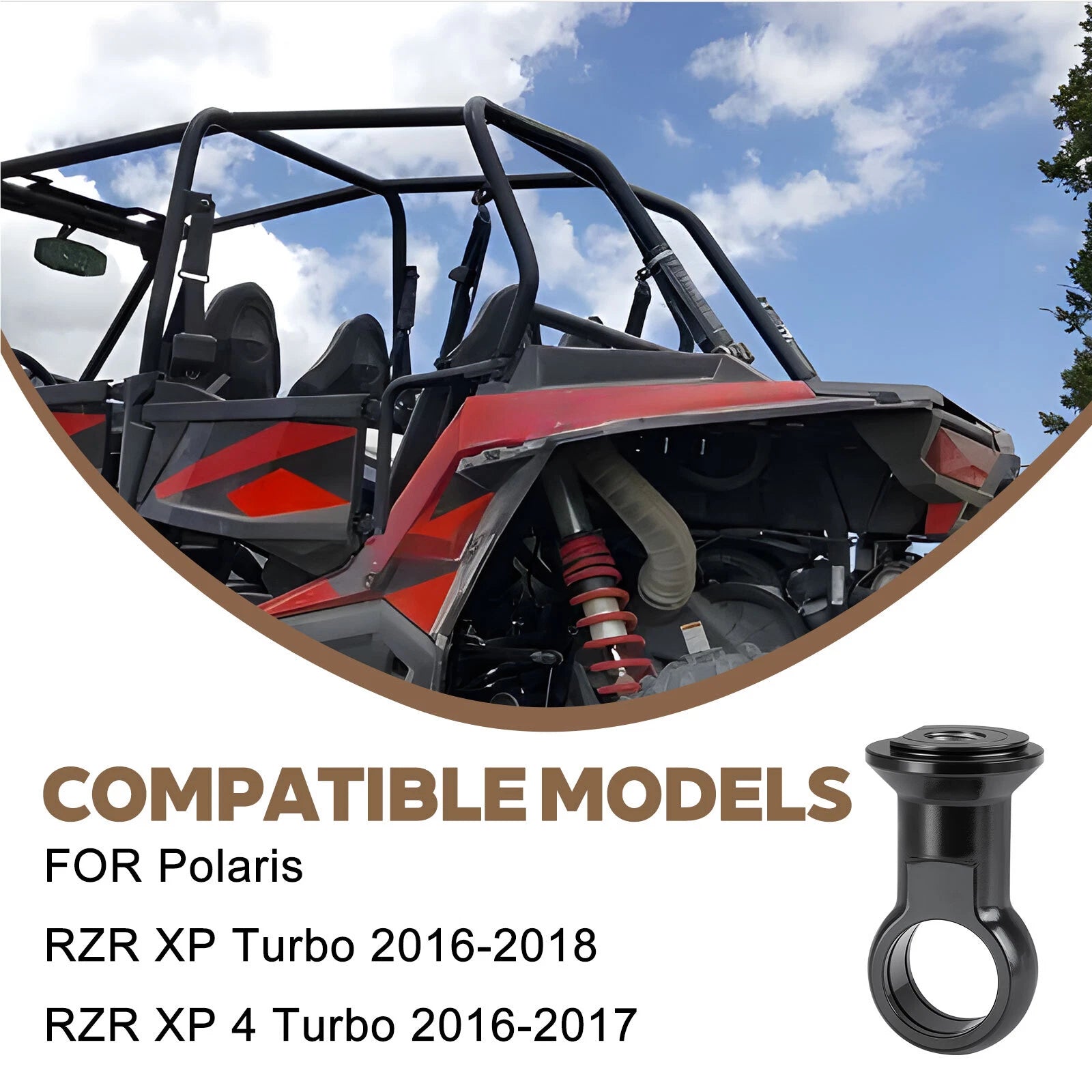 Rear Shock Eyelet for Polaris RZR XP Turbo 4 (2016–2018) 214-18503-2 1501174